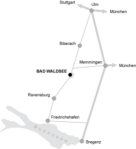 Sie finden uns zwischen Ulm und dem schönen Bodensee!
